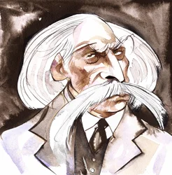 Karl Goldmark (compositore ungherese, 1830-1915) caricatura a colori